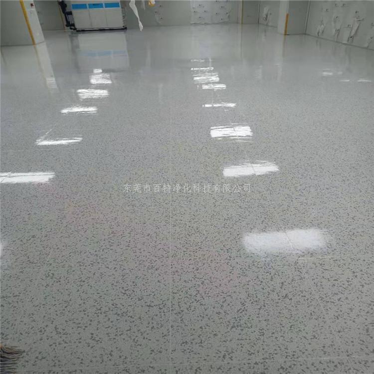 東莞工地四樓三樓PVC防靜（jìng）電地板施工完畢